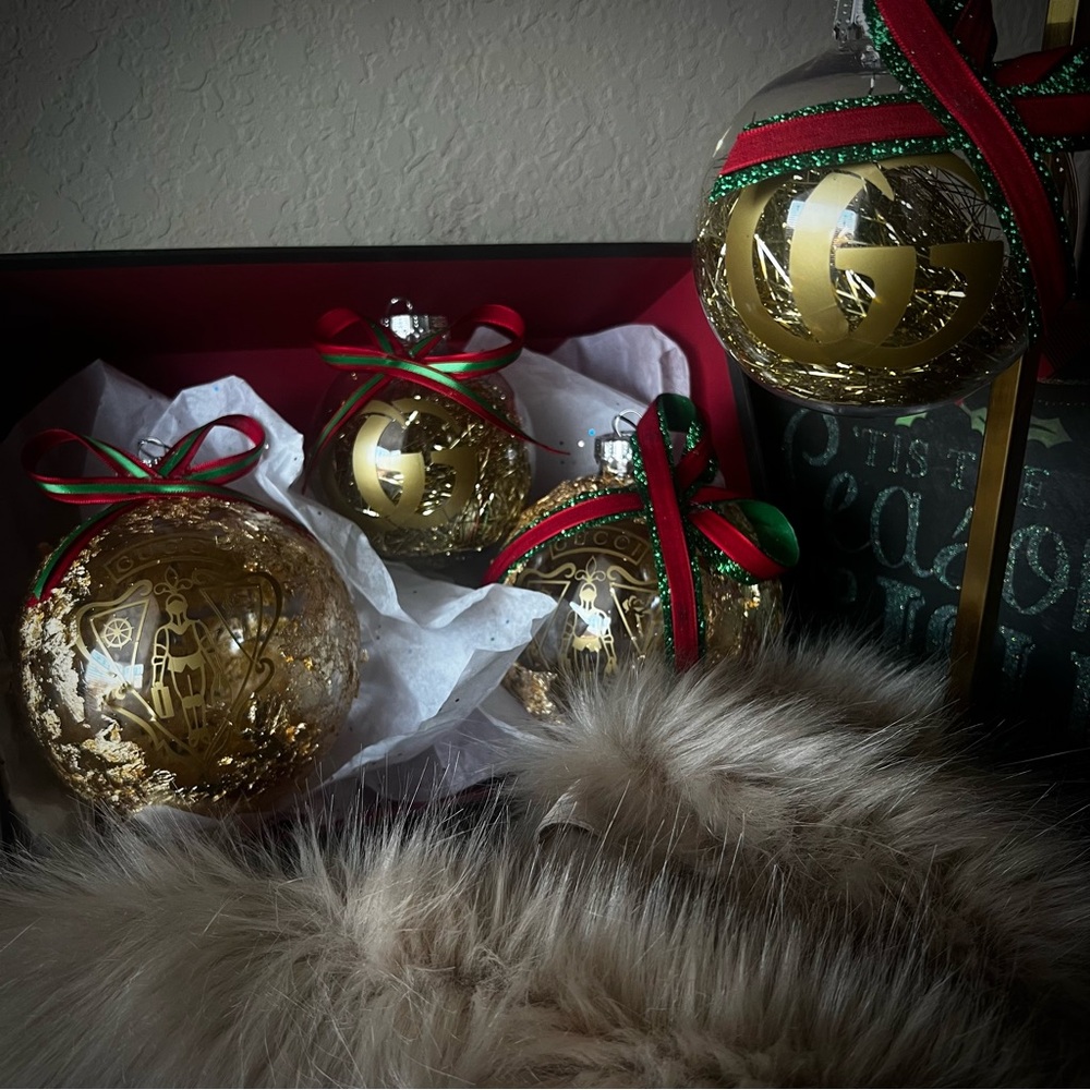 Handcrafted Holiday Ornaments- Set of 4